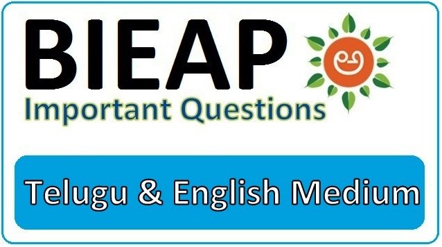 BIEAP 1st and 2nd Inter Important Questions 2023