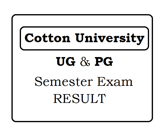 Cotton University UG & PG Result 2023