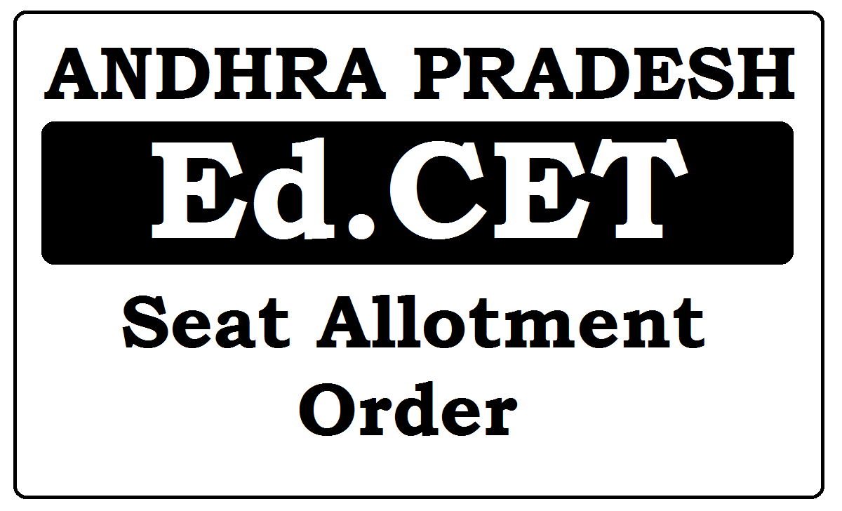 AP Ed.CET Seat allotment Order 2023