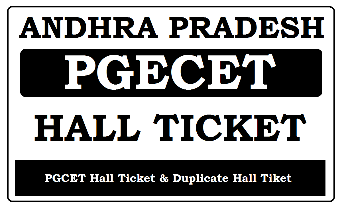 AP PGECET Hall Ticket 2022
