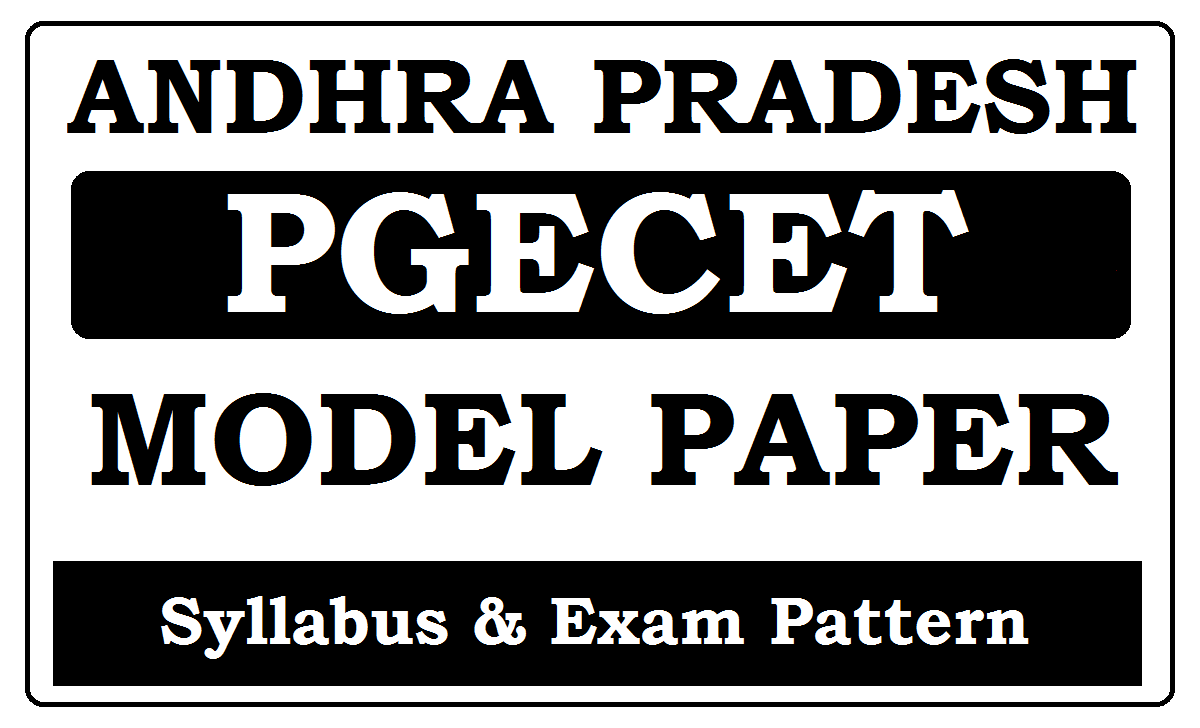 AP PGECET Model Papers 2022