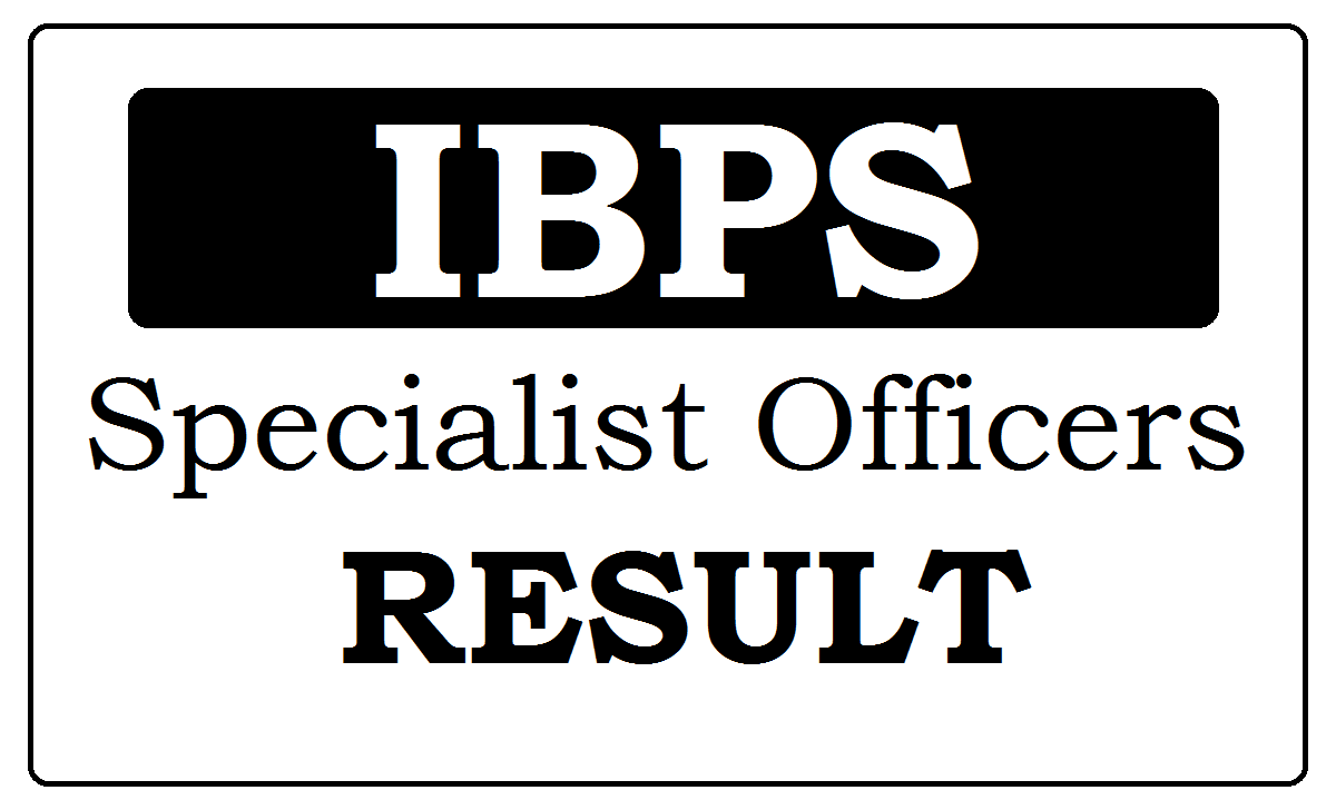 IBPS SO Results 2023 