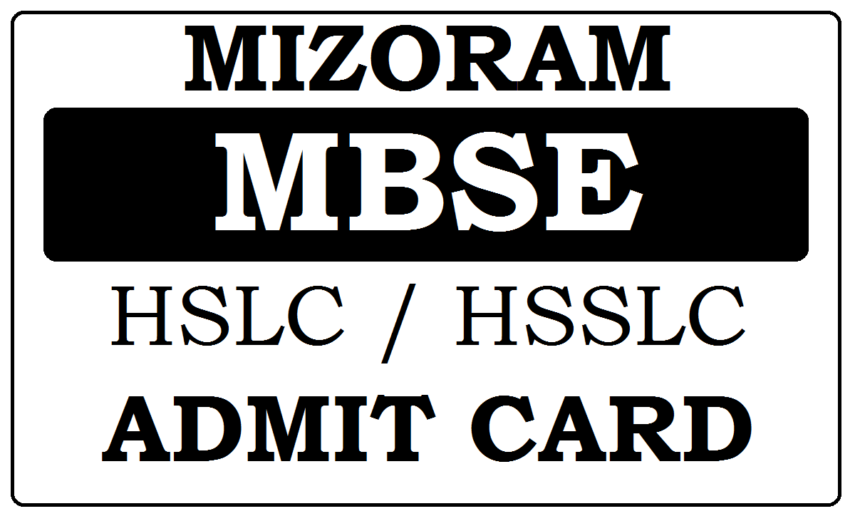 Mizo Board HSLC / HSSLC Roll Number 2024 