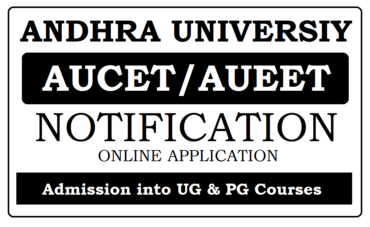 AUCET / AUEET Online application 2022