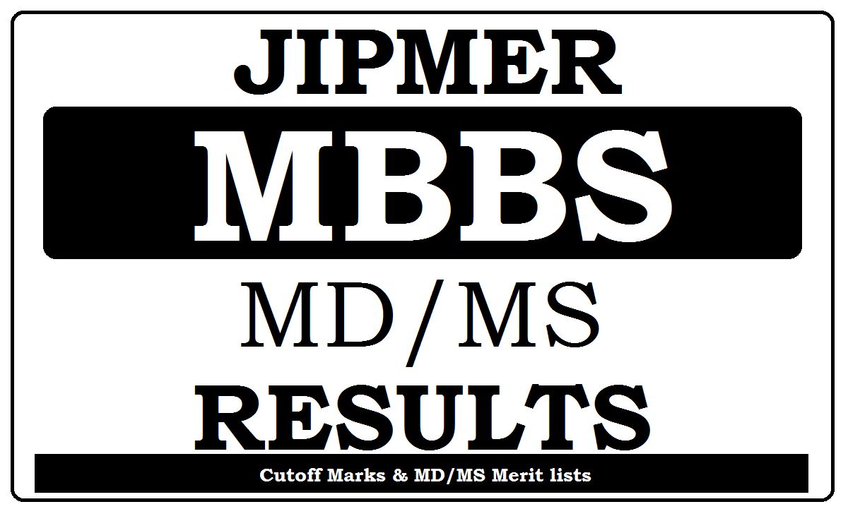 JIPMER MBBS Results 2023