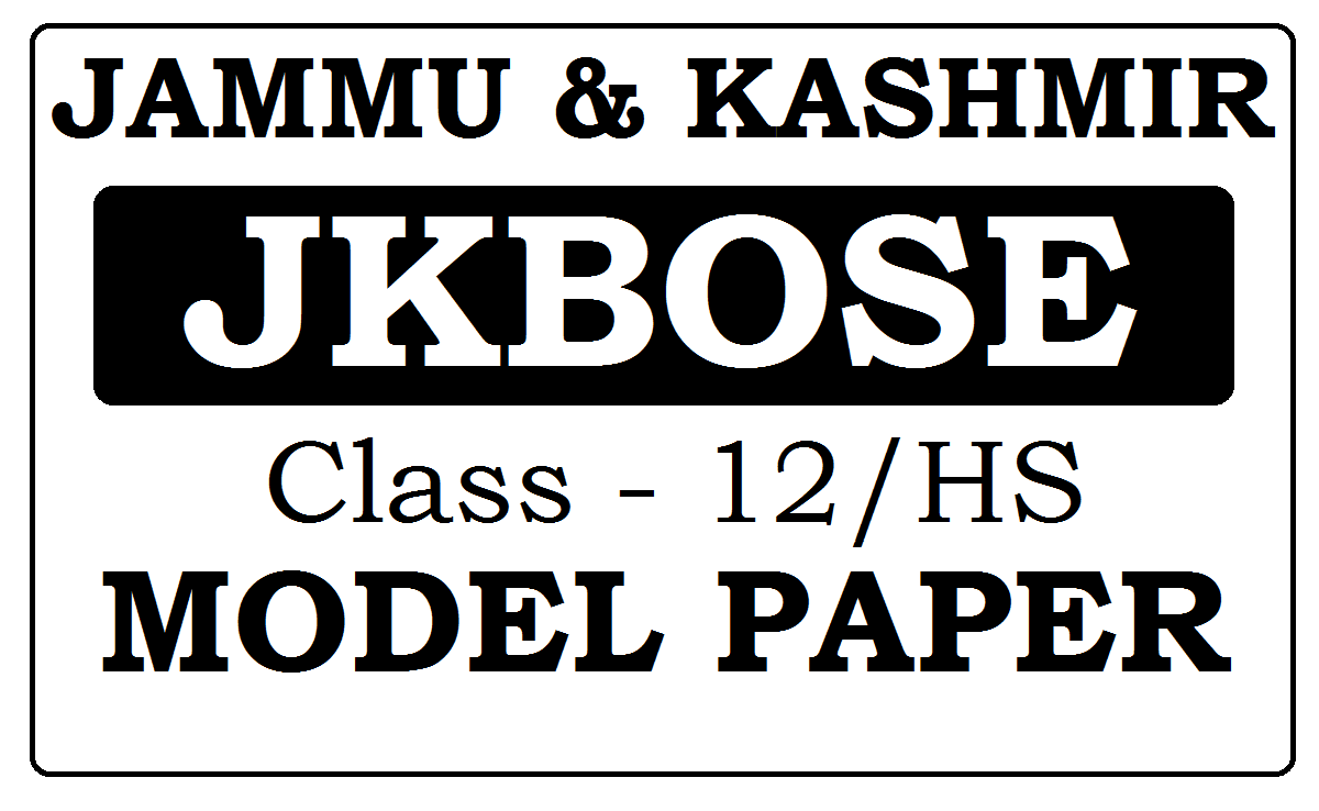 JK Board 12th Model Papers 2024