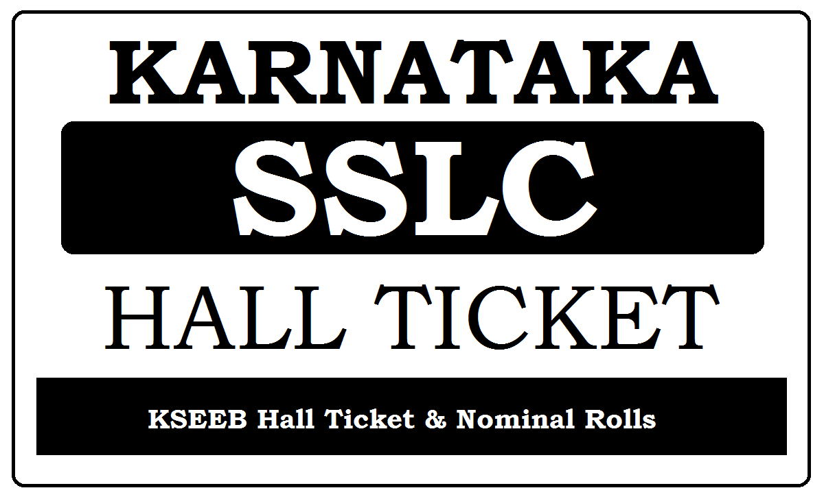Karnataka SSLC Hall Ticket 2023