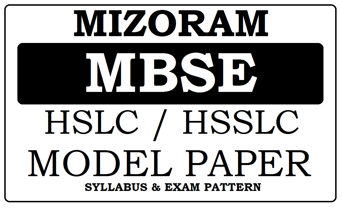 Mizoram HSLC & HSSLC Model Papers 2024
