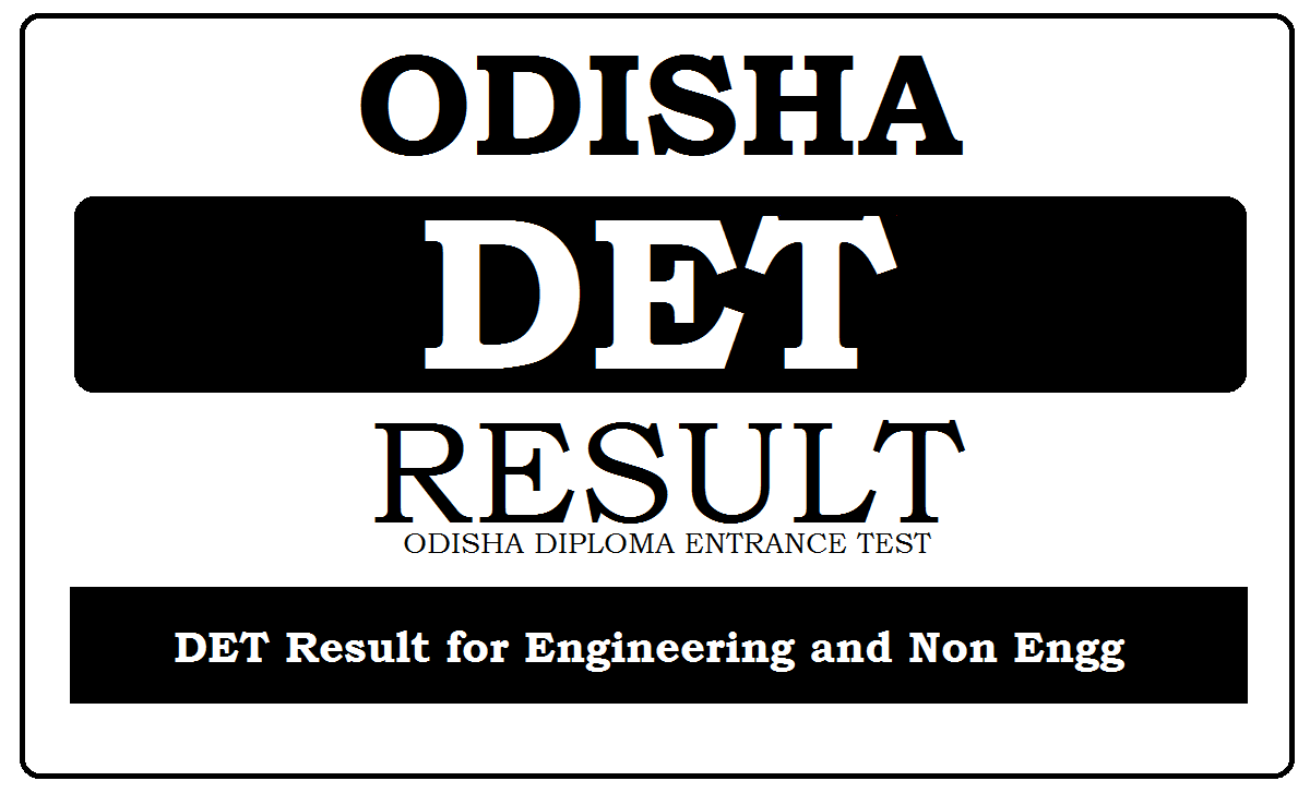 Odisha DET Results 2022