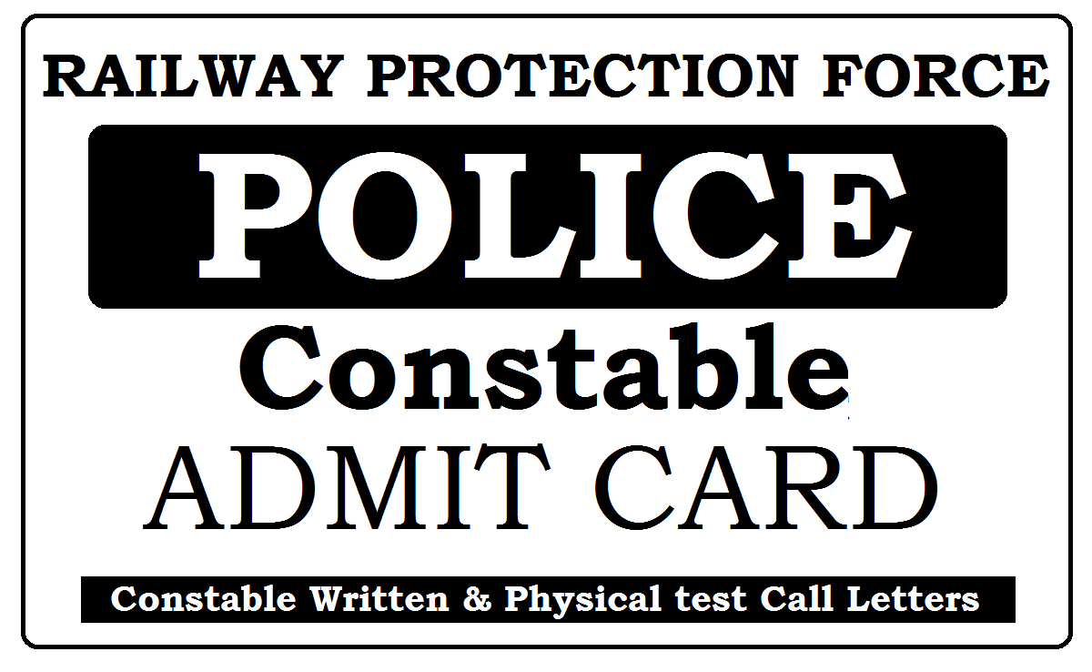 RPF Constable Admit Card 2023