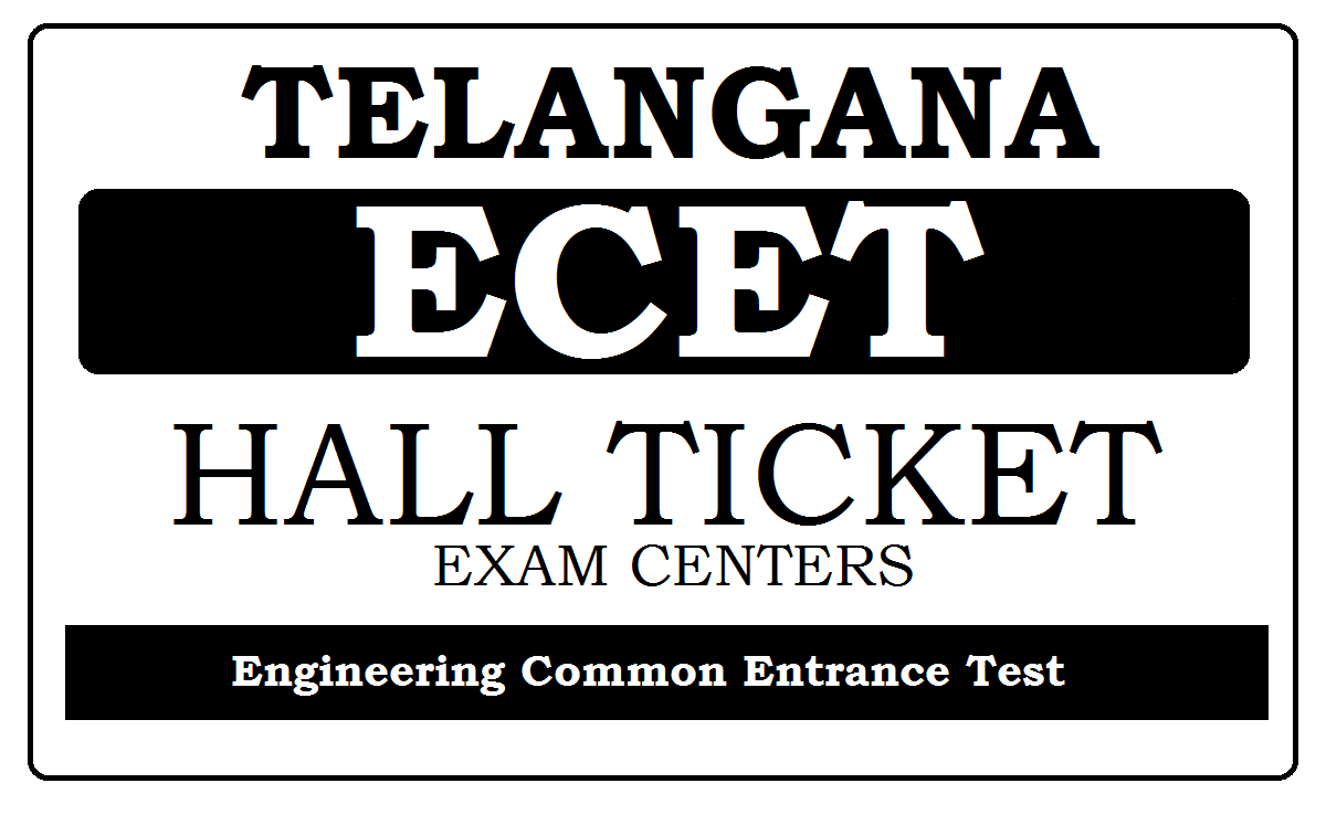 Telangana ECET Hall Ticket 2022