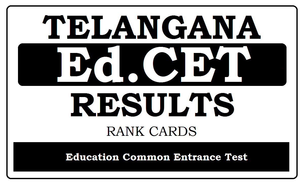 TS Ed.CET Results 2022