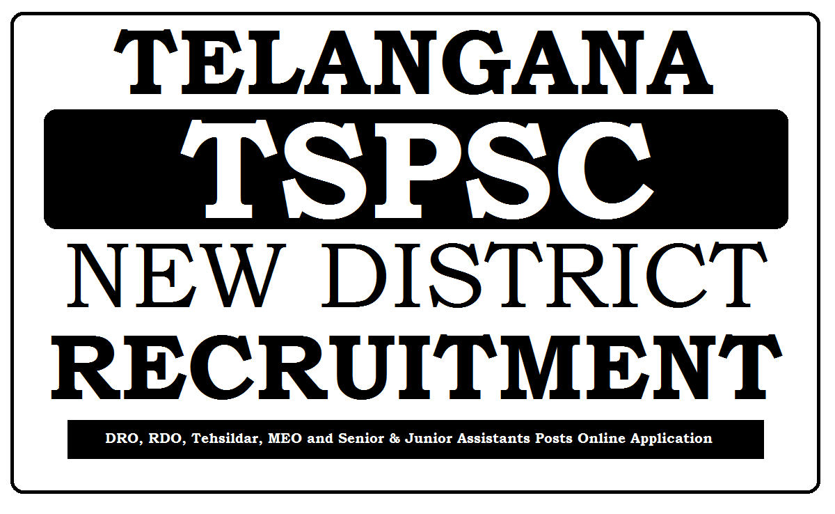TS New District Recruitment 2024