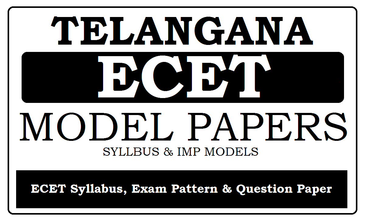 Telangana ECET Syllabus & Model Papers 2022