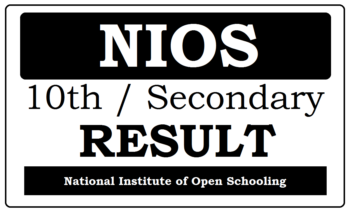 NIOS 10th / Secondary Result 2022